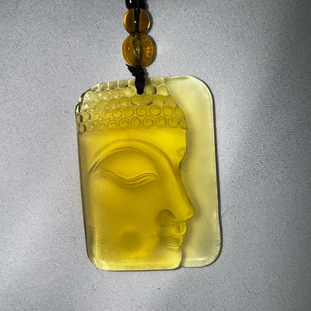 Yellow themed Buddhist Necklacee
